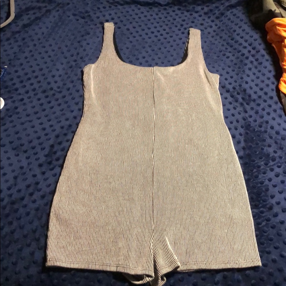 Lined cotton romper.